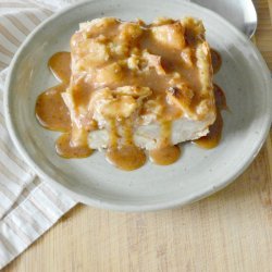 Toffee Bread Pudding With Cinnamon Toffee Sauce