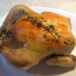 Thyme and Garlic Roast Chicken