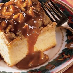 Country Apple Cake With Caramel Sauce