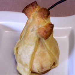 Ouzo Spiced Pears Wrapped in Puff Pastry