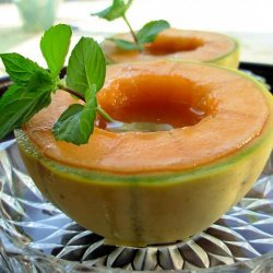 Minty Fresh French Aperitif and Appetiser Charentais Melon Bowls