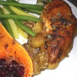 SAUTEED CHICKEN with CURRIED APPLES