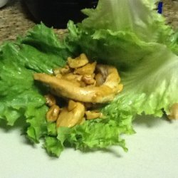 Chicken and Cashews Lettuce Wrap