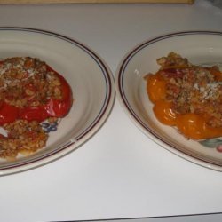 Stuffed Peppers With Orzo