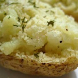 Double-Baked Roquefort Potatoes
