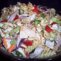 Chicken Coleslaw Pasta Salad