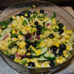 Summer Corn & Blueberry Salad