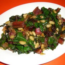 Braised Swiss Chard With Raisins and Pine Nuts