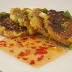Corn Fritters with Sweet Chili sauce