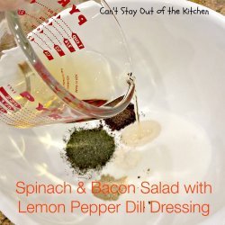 Spinach Salad With Lemon and Dill