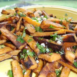 Sweet Potato Fries With Garlic and Herbs