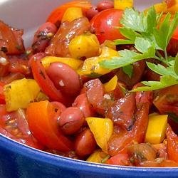 Sweet Pepper Balsamic Bean Salad