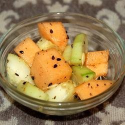 Cucumber and Cantaloupe Salad