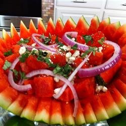 Herb Watermelon Feta Salad