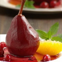 Burgundy Poached Pears