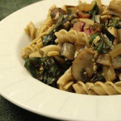 Fusilli With Mushrooms and Chard