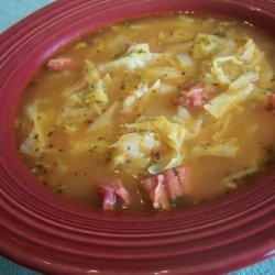 Cabbage & Corned Beef Soup