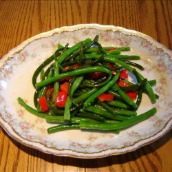 SAUTE OF GARLIC SCAPES & GREEN BEANS