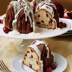 Cranberry Pound Cake with Cranberry Glaze