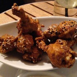 Coconut curried chicken wings