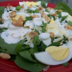 Spinach Salad With Yogurt Dressing