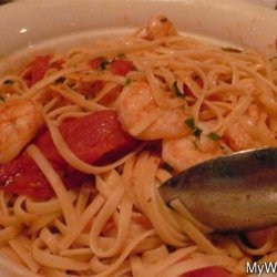 Garlicky Shrimp and Linguini