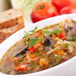 Cabbage and Mushroom Soup
