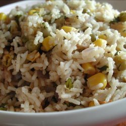 Basmati Rice With Corn and Peas (Rice Cooker)