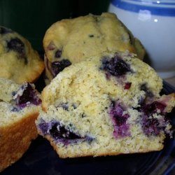 Blueberry-Ginger Corn Muffins