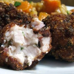 Deep-Fried Bacon, Chicken and Cheese Balls
