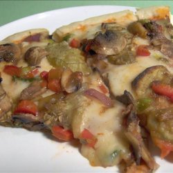 Grilled Eggplant Pizza(Vegetarian)