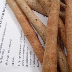 Rye Breadsticks With Caraway Seed