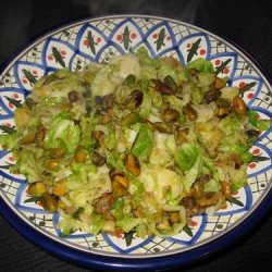 Sauteed Brussels Sprouts With Lemon and Pistachios