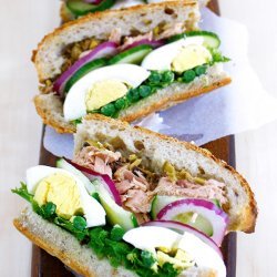 An Italian Tuna Sandwich