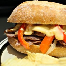 Open Face Ny Strip Philly Cheese Steaks