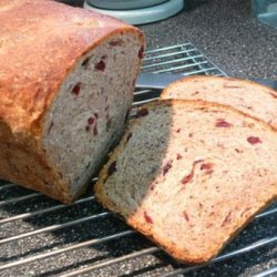 Rye W/Dried Cranberries and Toasted Pecans (A-B-M Dough Cycle)