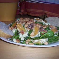 Arugula Salad With Oranges, Feta, and Sugared Pistachios