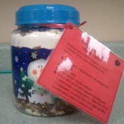 White Christmas Cherry Bars in a Jar