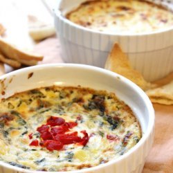 Roasted Pepper Spinach Dip
