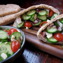 Greek Salad Pita Sandwiches
