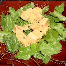 Green Salad With Imitation Crabmeat
