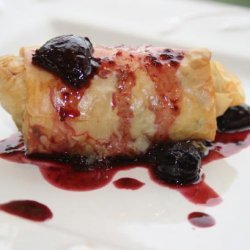 Savory Chicken Bundles With Balsamic Berry Sauce