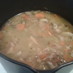 Easy Low Fat After Thanksgiving Turkey Barley Soup