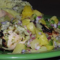 Caribbean Chicken With Pineapple Salsa....