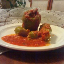 Cousa Mashi - Arabic Stuffed Zucchini