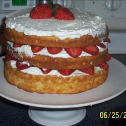 English North Country Strawberries and Cream Courting Cake