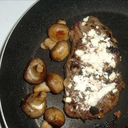 Strip Loin Steak With Blue Cheese and Sage