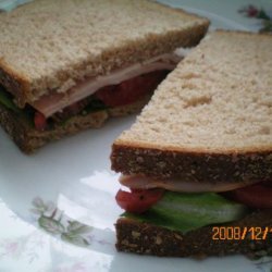 Lunch Meat Sandwich Menu (Lite-Bleu)