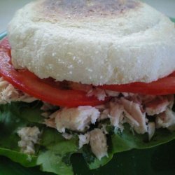 Low Fat Toasted Tuna Melt Sandwich