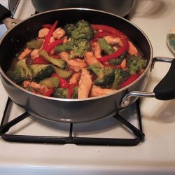 Stir Fry Chicken and Broccoli With Peanuts